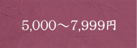 5,000～7,999円